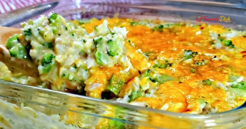 Cheesy Chicken and Broccoli Rice Casserole