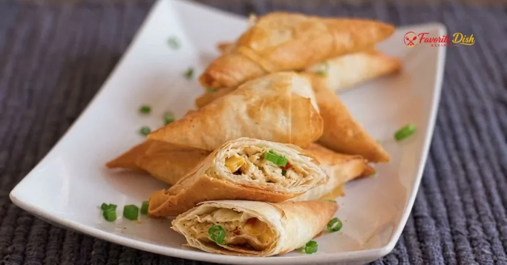 Chicken Feta Phyllo Triangles