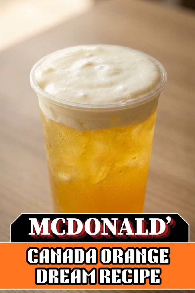 McDonald’s Canada Orange Dream recipe