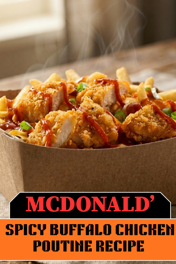 McDonald’s Spicy Buffalo Chicken Poutine Recipe