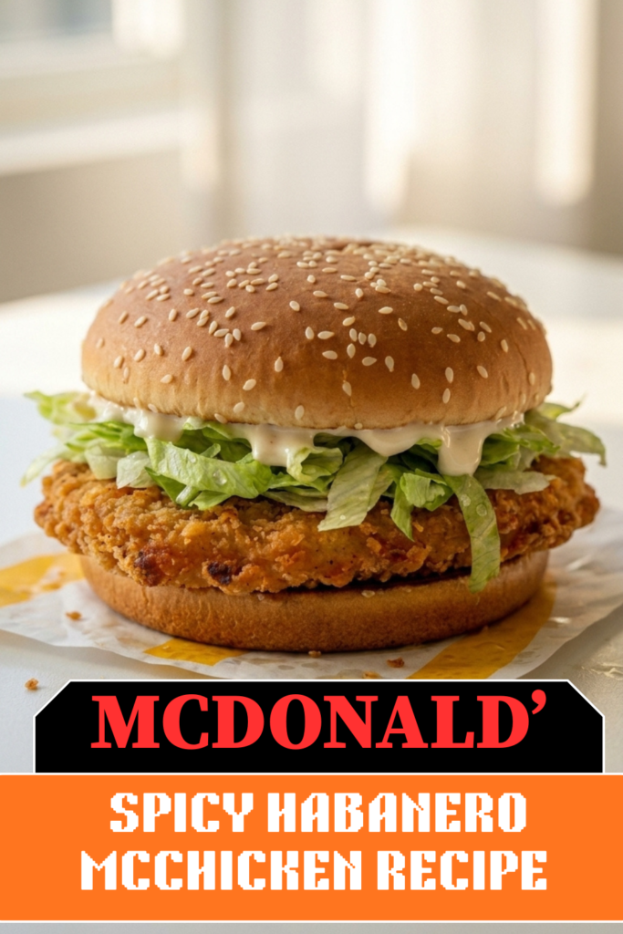 McDonald’s Spicy Habanero McChicken Recipe