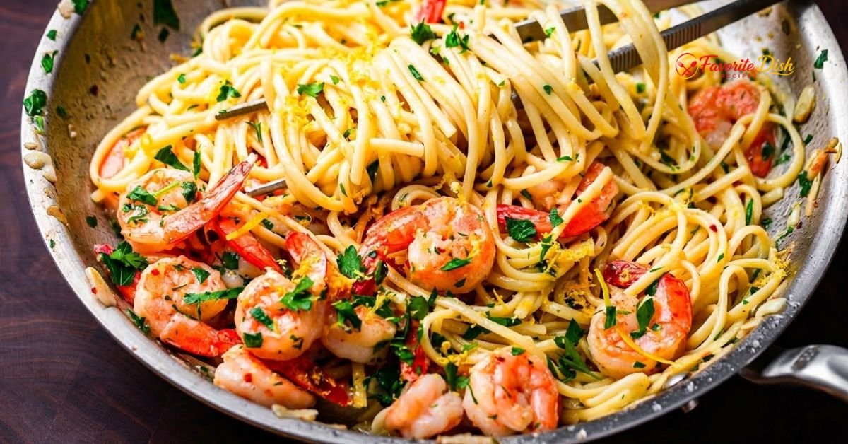 Shrimp and Pasta in One Pan
