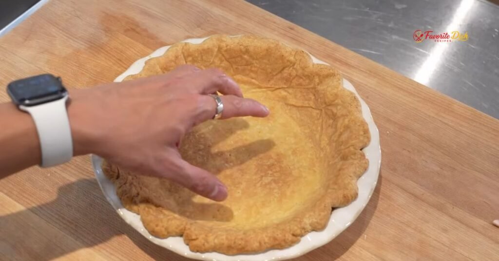 Blind bake the shell