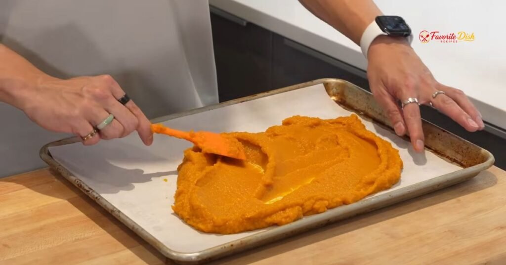 Make the pumpkin ganache