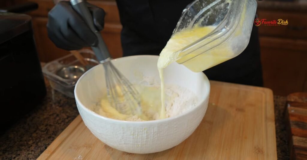 Mix the Waffle Batter