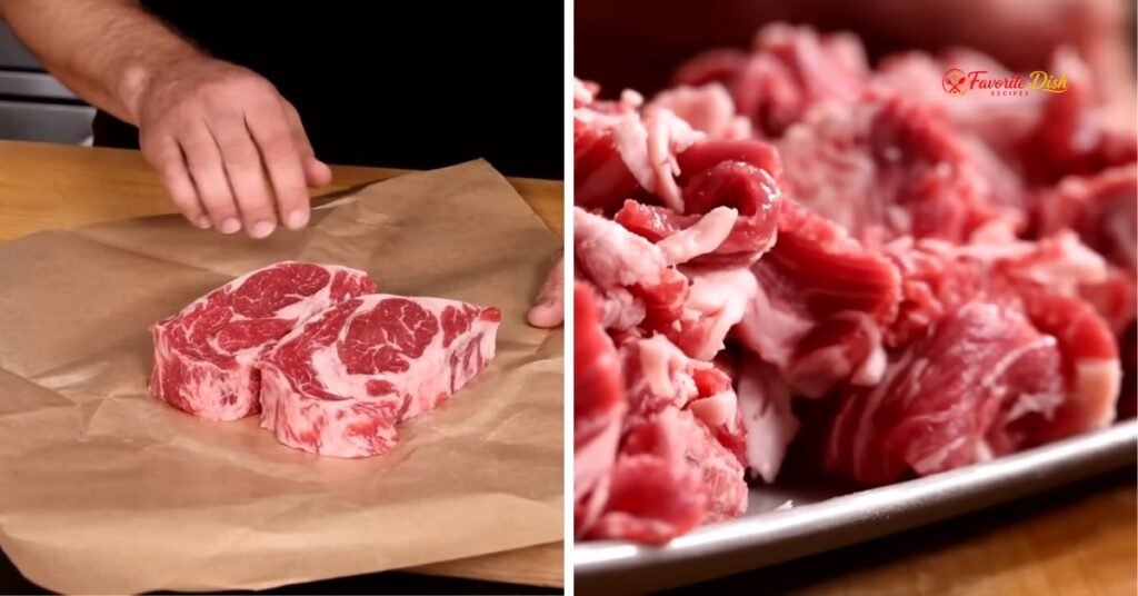 Slice the Ribeye Thin