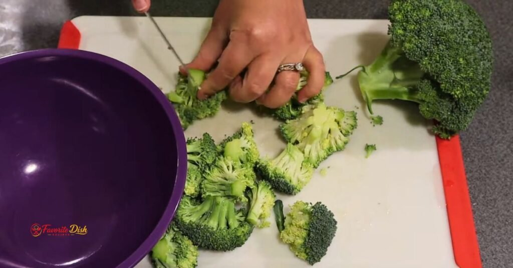 Cut and Rinse the Broccoli