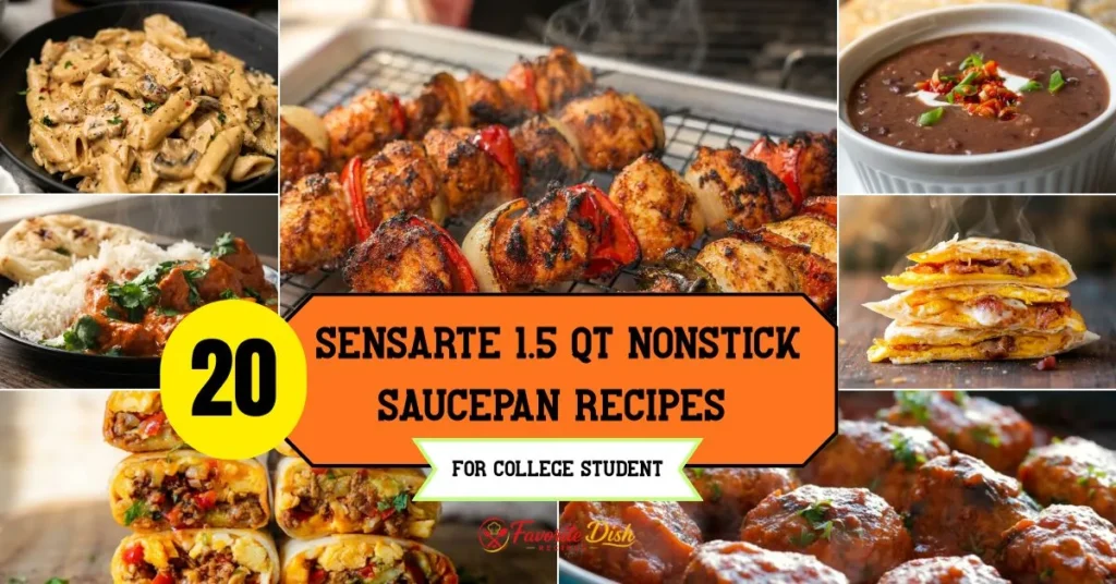 20 SENSARTE 1.5 Qt Nonstick Saucepan for College Student