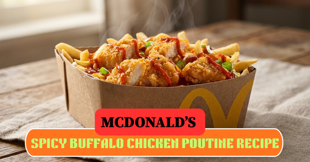 McDonald’s Spicy Buffalo Chicken Poutine Recipe
