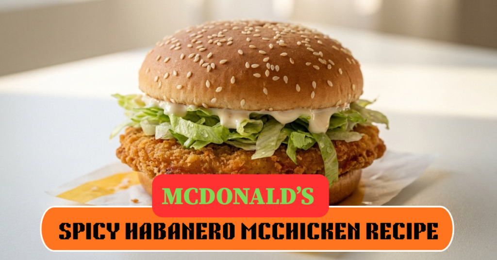McDonald’s Spicy Habanero McChicken Recipe