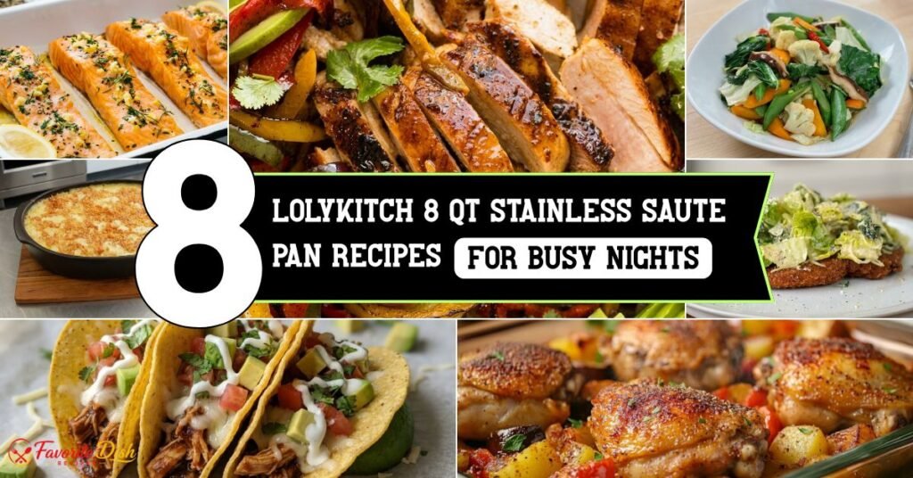 8 Lolykitch 8 Qt Stainless Saute Pan Recipes for Busy Nights